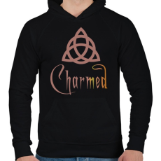 PRINTFASHION Charmed - Férfi kapucnis pulóver - Fekete