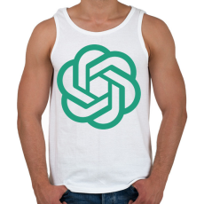 PRINTFASHION ChatGPT - Férfi atléta - Fehér