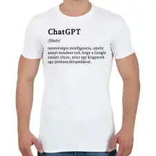 PRINTFASHION ChatGPT jelentése - Férfi póló - Fehér férfi póló