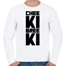 PRINTFASHION Cheeki Breeki - Férfi pulóver - Fehér férfi pulóver, kardigán