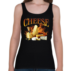PRINTFASHION Cheese - Női atléta - Fekete