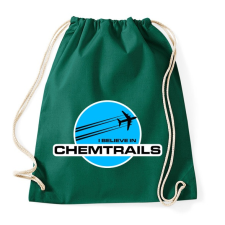 PRINTFASHION CHEMTRAILS - Sportzsák, Tornazsák - Sötétzöld tornazsák