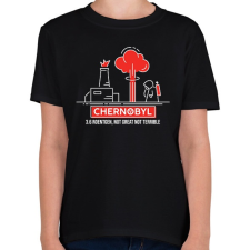 PRINTFASHION Chernobyl  - Gyerek póló - Fekete gyerek póló