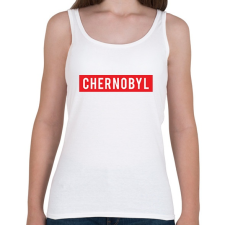 PRINTFASHION Chernobyl - Női atléta - Fehér női trikó