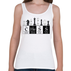 PRINTFASHION Chess - Sakk - Női atléta - Fehér