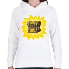 PRINTFASHION Chest - Fortnite - Női kapucnis pulóver - Fehér