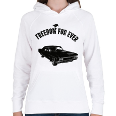 PRINTFASHION chevrolet impala 1967 - Női kapucnis pulóver - Fehér