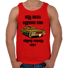 PRINTFASHION chevy impala 1963 - Férfi atléta - Piros atléta, trikó