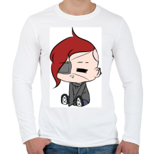 PRINTFASHION Chibi Victoria  - Férfi hosszú ujjú póló - Fehér férfi póló