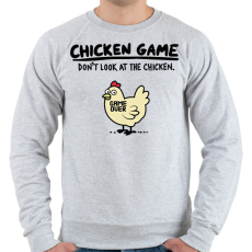 PRINTFASHION CHICKEN GAME - Férfi pulóver - Sport szürke