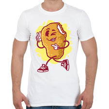 PRINTFASHION Chicken nuggets - Férfi póló - Fehér férfi póló