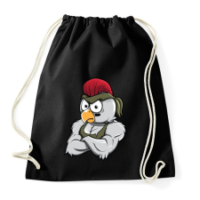 PRINTFASHION Chicken Rambo - Sportzsák, Tornazsák - Fekete tornazsák