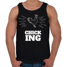 PRINTFASHION CHICKING - Férfi atléta - Fekete atléta, trikó
