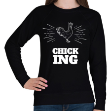 PRINTFASHION CHICKING - Női pulóver - Fekete női pulóver, kardigán