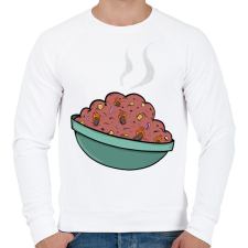 PRINTFASHION Chilis bab - Férfi pulóver - Fehér férfi pulóver, kardigán