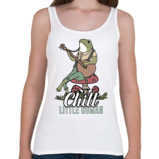 PRINTFASHION Chill frog - Női atléta - Fehér női trikó
