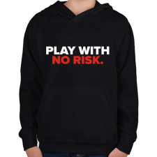PRINTFASHION Chill out if u PLAY - Gyerek kapucnis pulóver - Fekete gyerek pulóver, kardigán