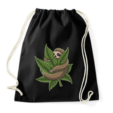 PRINTFASHION Chilling Sloth - Sportzsák, Tornazsák - Fekete tornazsák