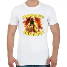 PRINTFASHION Chimpanzini Bananini - Férfi póló - Fehér férfi póló
