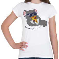PRINTFASHION Chin-chillin' - Női póló - Fehér