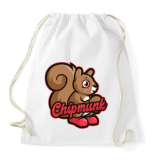 PRINTFASHION Chipmunk - Sportzsák, Tornazsák - Fehér tornazsák