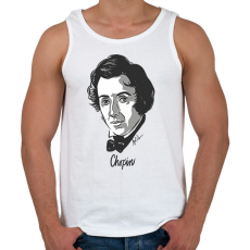 PRINTFASHION Chopin - Férfi atléta - Fehér