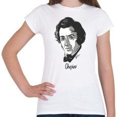 PRINTFASHION Chopin - Női póló - Fehér