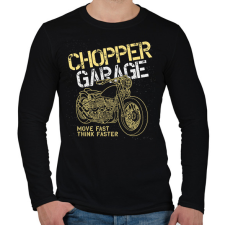 PRINTFASHION chopper - Férfi hosszú ujjú póló - Fekete férfi póló
