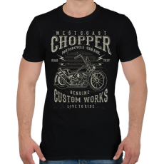 PRINTFASHION chopper - Férfi póló - Fekete