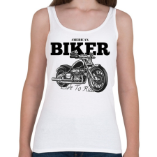 PRINTFASHION Chopper  - Női atléta - Fehér női trikó