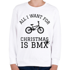 PRINTFASHION CHRISTMAS BMX - Gyerek pulóver - Fehér gyerek pulóver, kardigán