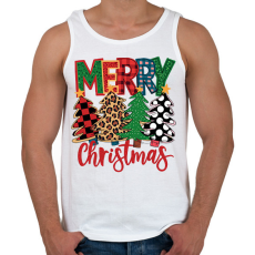 PRINTFASHION Christmas - Férfi atléta - Fehér