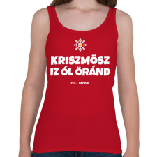 PRINTFASHION CHRISTMAS IS ALL AROUND - Női atléta - Cseresznyepiros női trikó