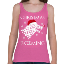 PRINTFASHION Christmas is coming! - Női atléta - Rózsaszín női trikó