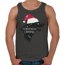 PRINTFASHION Christmas is coming - Trónok harca - fehér - Férfi atléta - Sötétszürke atléta, trikó