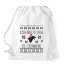 PRINTFASHION Christmas is coming Trónok harca - Sportzsák, Tornazsák - Fehér tornazsák
