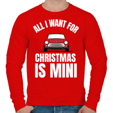 PRINTFASHION CHRISTMAS MINI - Férfi pulóver - Piros