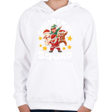 PRINTFASHION Christmas squad - Gyerek kapucnis pulóver - Fehér gyerek pulóver, kardigán
