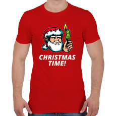 PRINTFASHION Christmas Time - Férfi póló - Piros