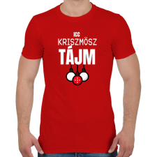 PRINTFASHION CHRISTMAS TIME - Férfi póló - Piros férfi póló