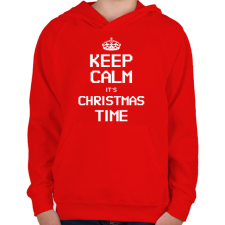 PRINTFASHION CHRISTMAS TIME - Gyerek kapucnis pulóver - Piros gyerek pulóver, kardigán