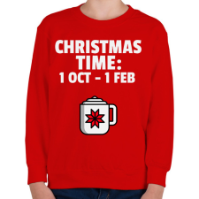 PRINTFASHION CHRISTMAS TIME - Gyerek pulóver - Piros gyerek pulóver, kardigán