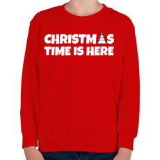 PRINTFASHION CHRISTMAS TIME IS HERE - Gyerek pulóver - Piros