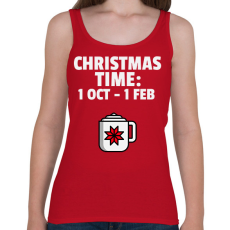 PRINTFASHION CHRISTMAS TIME - Női atléta - Cseresznyepiros