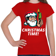 PRINTFASHION Christmas Time - Női póló - Piros női póló