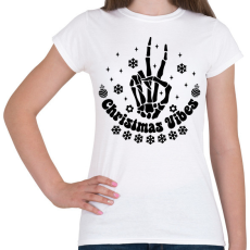 PRINTFASHION Christmas vibes - Női póló - Fehér
