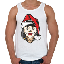 PRINTFASHION Christmas woman - Férfi atléta - Fehér atléta, trikó