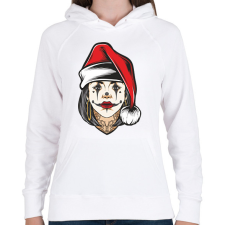 PRINTFASHION Christmas woman - Női kapucnis pulóver - Fehér női pulóver, kardigán