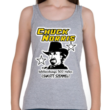 PRINTFASHION Chuck Norris látótávolsága csukott szemmel - Női atléta - Sport szürke női trikó
