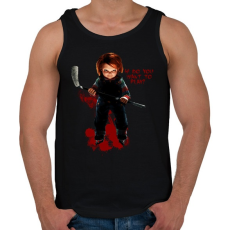 PRINTFASHION chucky 3 - Férfi atléta - Fekete